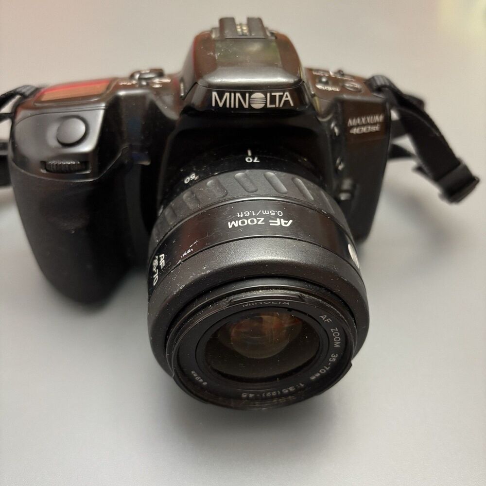 Minolta Maxxum 400si 35mm SLR Film Camera w/ 35-70mm Lens – Untested As-Is